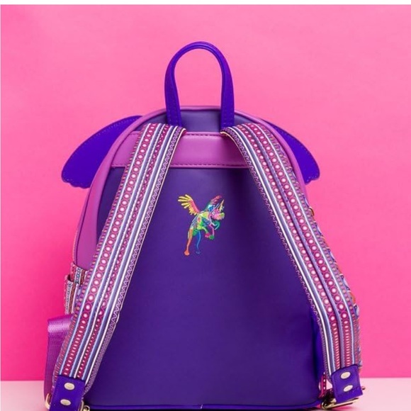 Loungefly Disney Pixar Coco Miguel Rides Pepita Mini Backpack Glow in the Dark - Picture 6 of 12